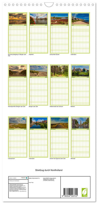 Streifzug durch Nordholland (CALVENDO Familienplaner 2026)