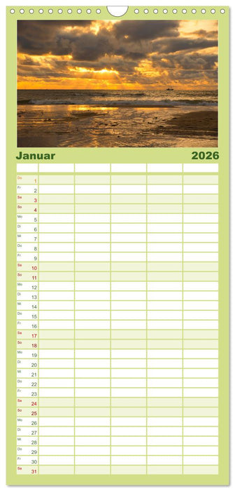 Streifzug durch Nordholland (CALVENDO Familienplaner 2026)