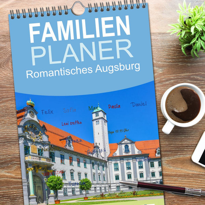 Romantisches Augsburg (CALVENDO Familienplaner 2026)