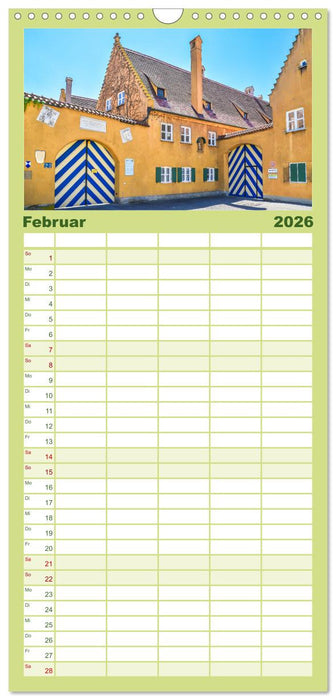 Romantisches Augsburg (CALVENDO Familienplaner 2026)