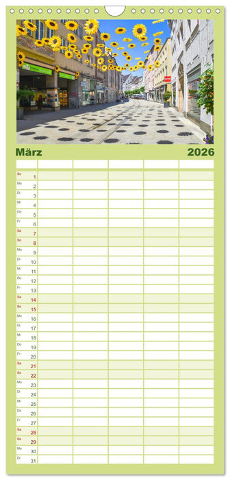 Romantisches Augsburg (CALVENDO Familienplaner 2026)