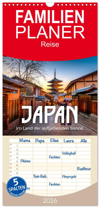 Japan - Im Land der aufgehenden Sonne. (CALVENDO Familienplaner 2026)