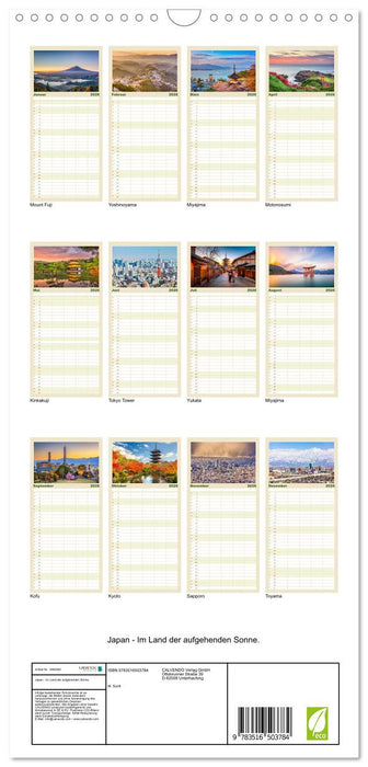 Japan - Im Land der aufgehenden Sonne. (CALVENDO Familienplaner 2026)