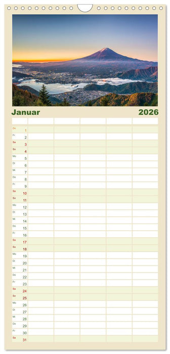 Japan - Im Land der aufgehenden Sonne. (CALVENDO Familienplaner 2026)