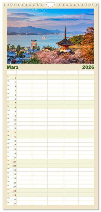 Japan - Im Land der aufgehenden Sonne. (CALVENDO Familienplaner 2026)