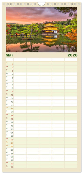 Japan - Im Land der aufgehenden Sonne. (CALVENDO Familienplaner 2026)