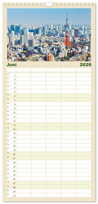Japan - Im Land der aufgehenden Sonne. (CALVENDO Familienplaner 2026)