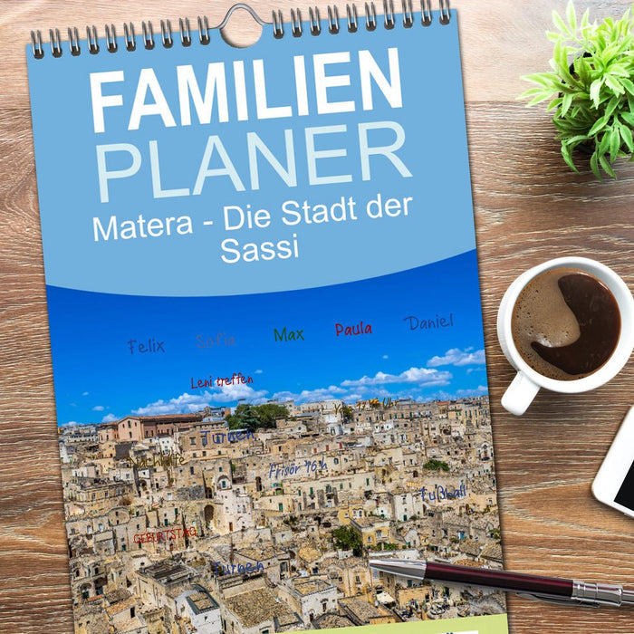 Matera - Die Stadt der Sassi (CALVENDO Familienplaner 2026)