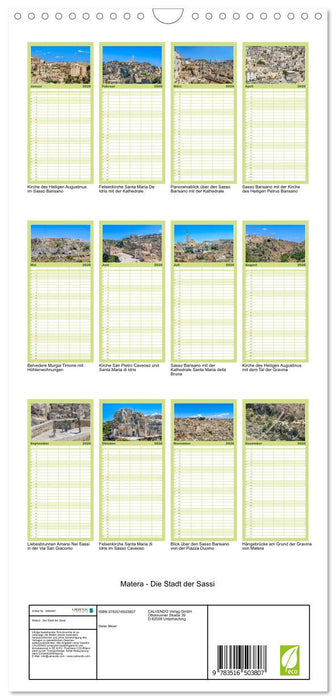 Matera - Die Stadt der Sassi (CALVENDO Familienplaner 2026)