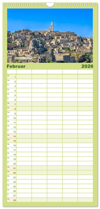 Matera - Die Stadt der Sassi (CALVENDO Familienplaner 2026)