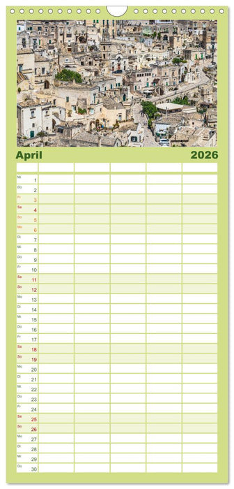 Matera - Die Stadt der Sassi (CALVENDO Familienplaner 2026)