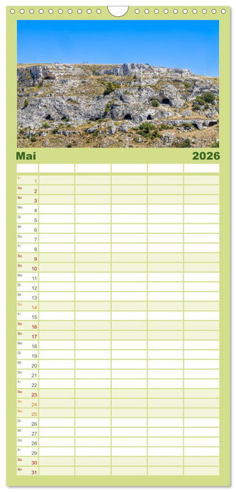 Matera - Die Stadt der Sassi (CALVENDO Familienplaner 2026)