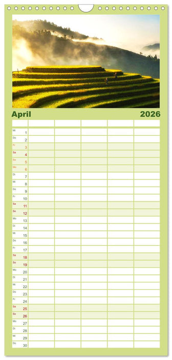 Vietnam - Das Land der Morgenröte. (CALVENDO Familienplaner 2026)