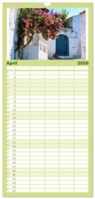 Korfu - Die paradiesische Insel im Mittelmeer. (CALVENDO Familienplaner 2026)