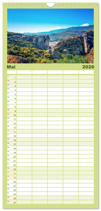 Korfu - Die paradiesische Insel im Mittelmeer. (CALVENDO Familienplaner 2026)