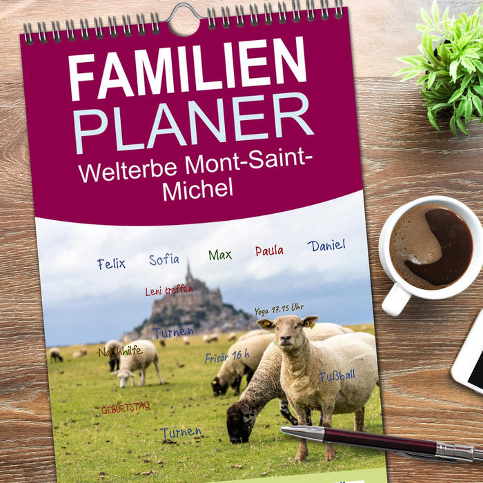 Welterbe Mont-Saint-Michel (CALVENDO Familienplaner 2026)