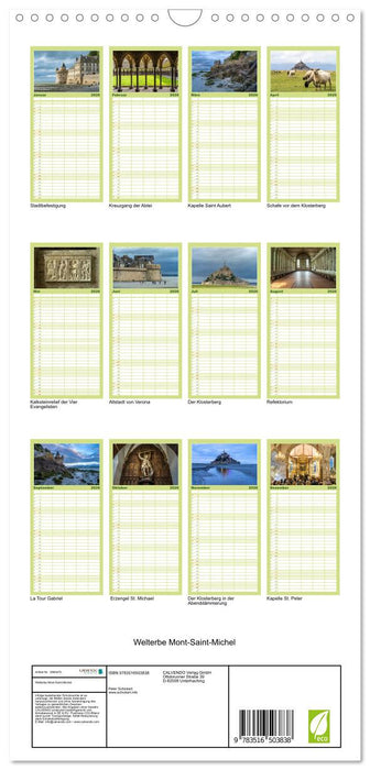 Welterbe Mont-Saint-Michel (CALVENDO Familienplaner 2026)