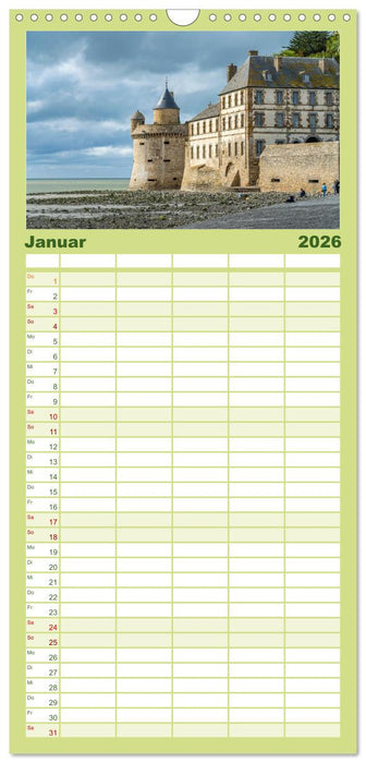 Welterbe Mont-Saint-Michel (CALVENDO Familienplaner 2026)