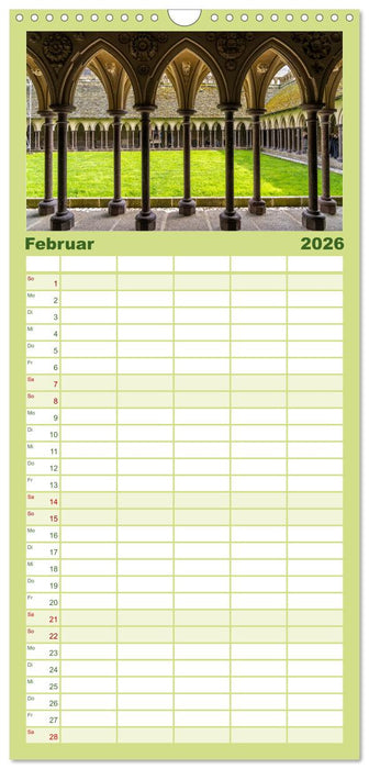 Welterbe Mont-Saint-Michel (CALVENDO Familienplaner 2026)