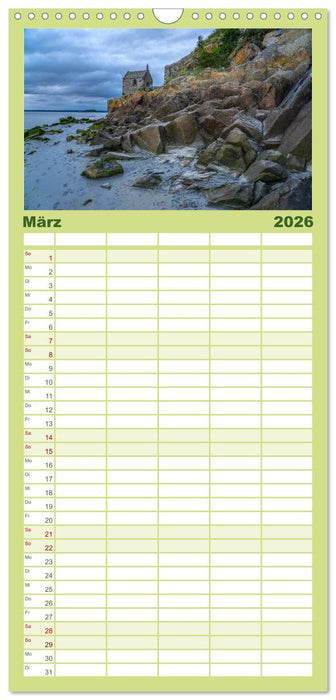 Welterbe Mont-Saint-Michel (CALVENDO Familienplaner 2026)