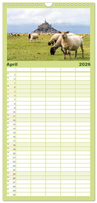 Welterbe Mont-Saint-Michel (CALVENDO Familienplaner 2026)
