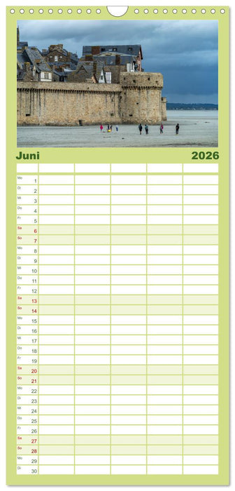 Welterbe Mont-Saint-Michel (CALVENDO Familienplaner 2026)