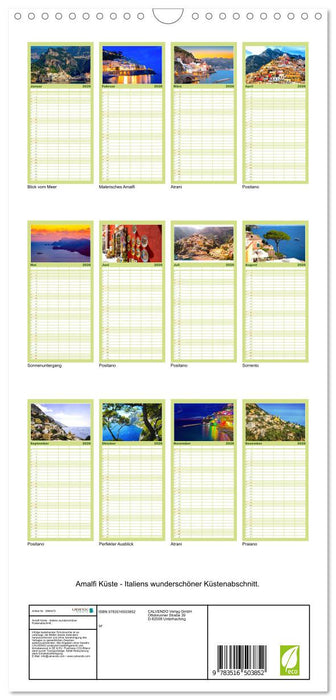 Amalfi Küste - Italiens wunderschöner Küstenabschnitt. (CALVENDO Familienplaner 2026)