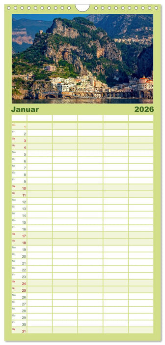 Amalfi Küste - Italiens wunderschöner Küstenabschnitt. (CALVENDO Familienplaner 2026)