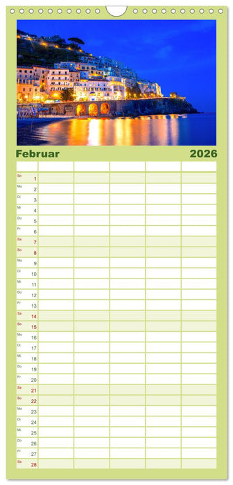 Amalfi Küste - Italiens wunderschöner Küstenabschnitt. (CALVENDO Familienplaner 2026)