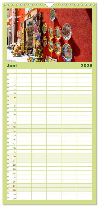 Amalfi Küste - Italiens wunderschöner Küstenabschnitt. (CALVENDO Familienplaner 2026)