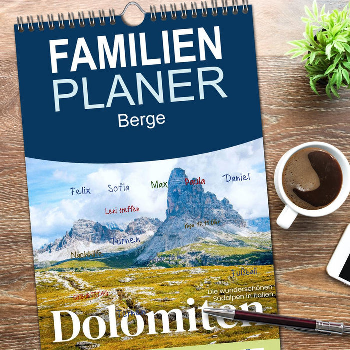 Dolomiten - Die wunderschönen Südalpen in Italien. (CALVENDO Familienplaner 2026)