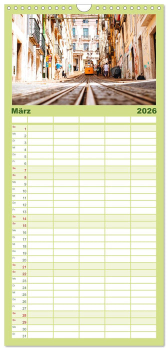 Lissabon - Portugals schöne Hauptstadt. (CALVENDO Familienplaner 2026)