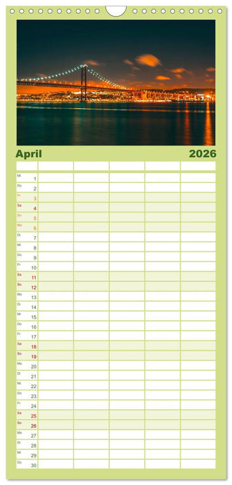 Lissabon - Portugals schöne Hauptstadt. (CALVENDO Familienplaner 2026)