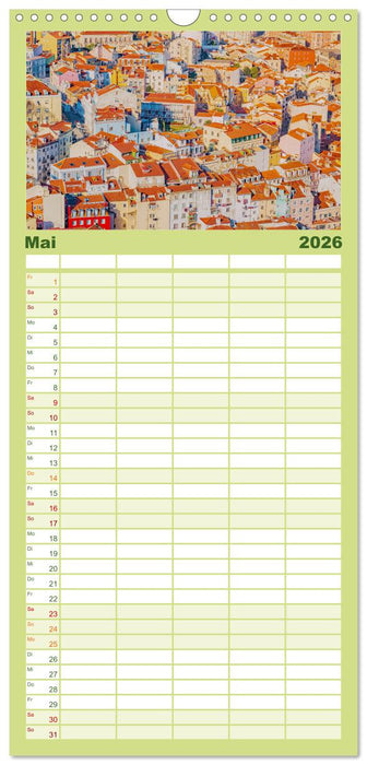 Lissabon - Portugals schöne Hauptstadt. (CALVENDO Familienplaner 2026)