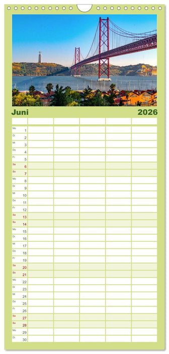 Lissabon - Portugals schöne Hauptstadt. (CALVENDO Familienplaner 2026)