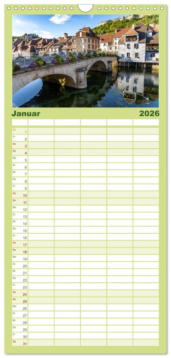Frankreich - Franche-Comté (CALVENDO Familienplaner 2026)