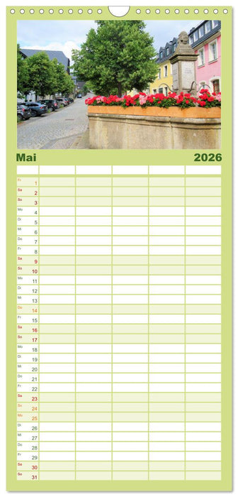 Frankenwald - Wandern in Oberfranken und Thüringen (CALVENDO Familienplaner 2026)