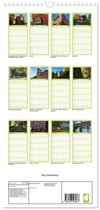 Burg Wildenberg (CALVENDO Familienplaner 2026)
