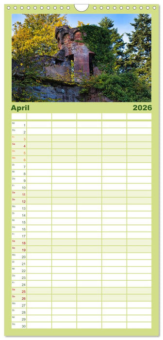 Burg Wildenberg (CALVENDO Familienplaner 2026)