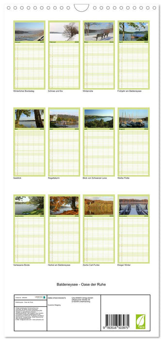Baldeneysee - Oase der Ruhe (CALVENDO Familienplaner 2026)