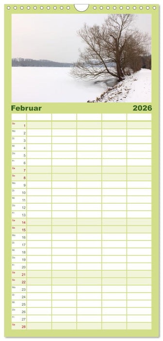 Baldeneysee - Oase der Ruhe (CALVENDO Familienplaner 2026)