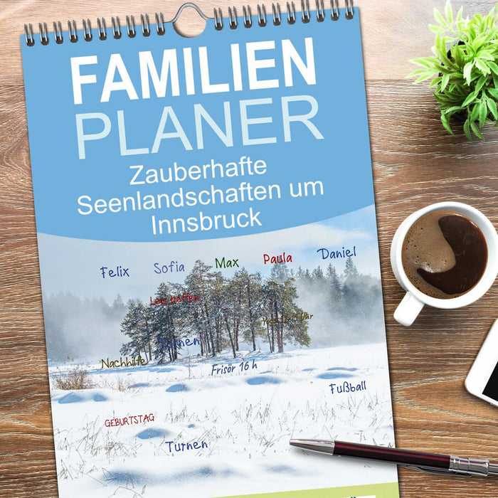 Zauberhafte Seenlandschaften um Innsbruck (CALVENDO Familienplaner 2026)
