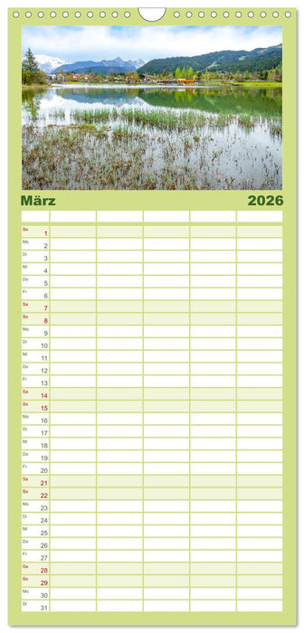 Zauberhafte Seenlandschaften um Innsbruck (CALVENDO Familienplaner 2026)