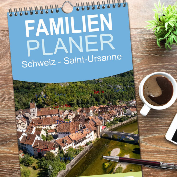 Schweiz - Saint-Ursanne (CALVENDO Familienplaner 2026)