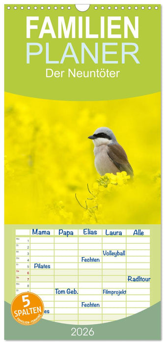 Der Neuntöter (CALVENDO Familienplaner 2026)