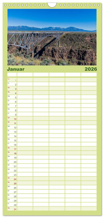 Land of Enchantment - Herbst in New Mexico (CALVENDO Familienplaner 2026)