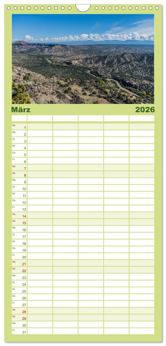 Land of Enchantment - Herbst in New Mexico (CALVENDO Familienplaner 2026)