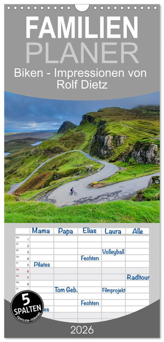 Biken - Impressionen von Rolf Dietz (CALVENDO Familienplaner 2026)