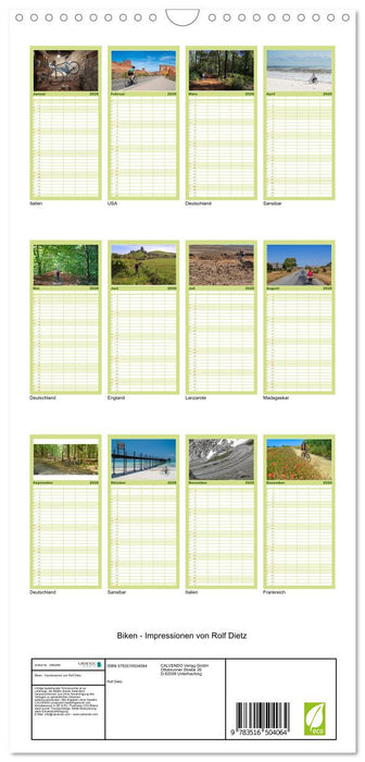 Biken - Impressionen von Rolf Dietz (CALVENDO Familienplaner 2026)