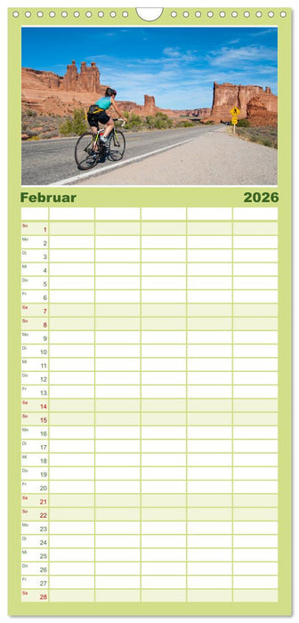 Biken - Impressionen von Rolf Dietz (CALVENDO Familienplaner 2026)